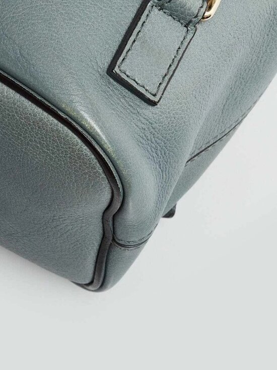 Chloe Light Blue Leather/Suede Small Faye Backpack Bag main image 12